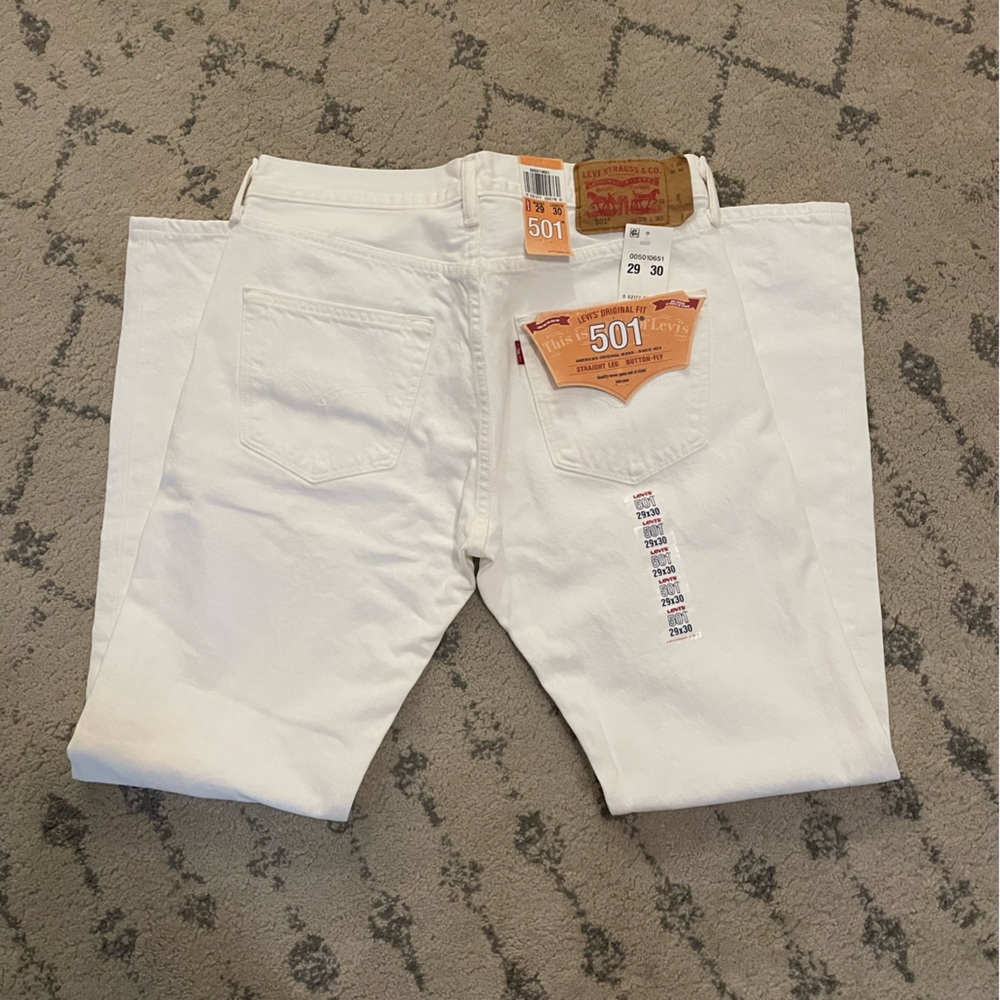 Vintage white 501’s! 29x30 - Picture 2 of 4